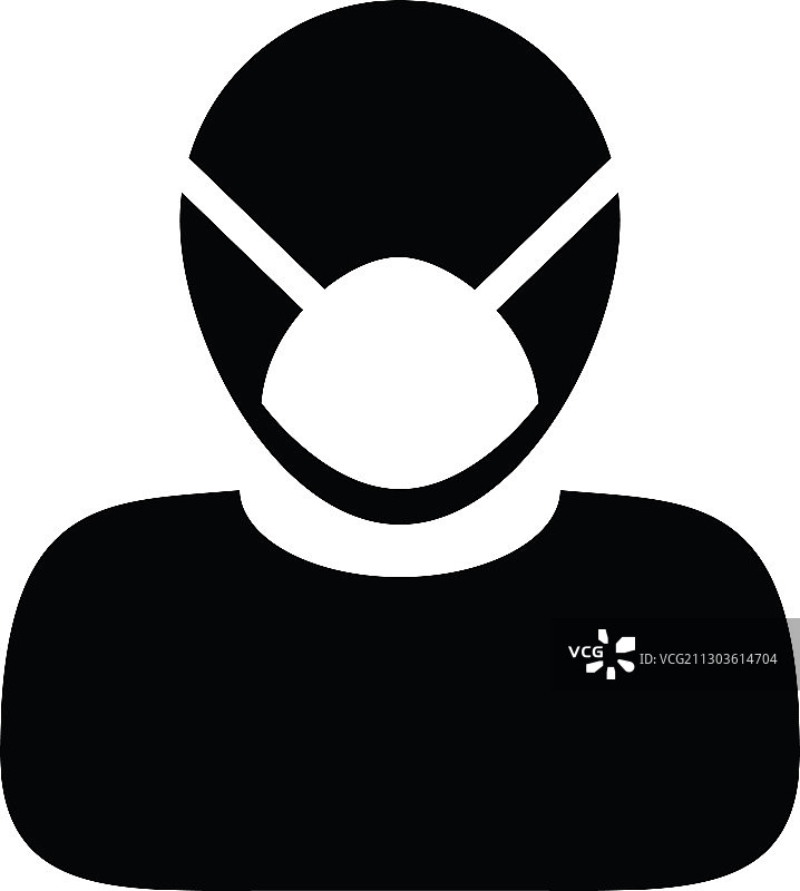 病毒治疗安全呼吸面罩图标图片素材