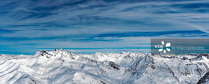 法国拉格拉夫雪山风光图片素材
