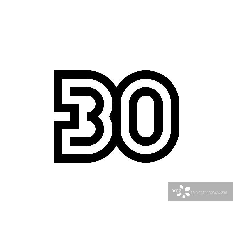 数字30图标设计图片素材