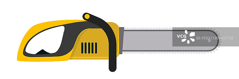 扁平风格链锯图片素材