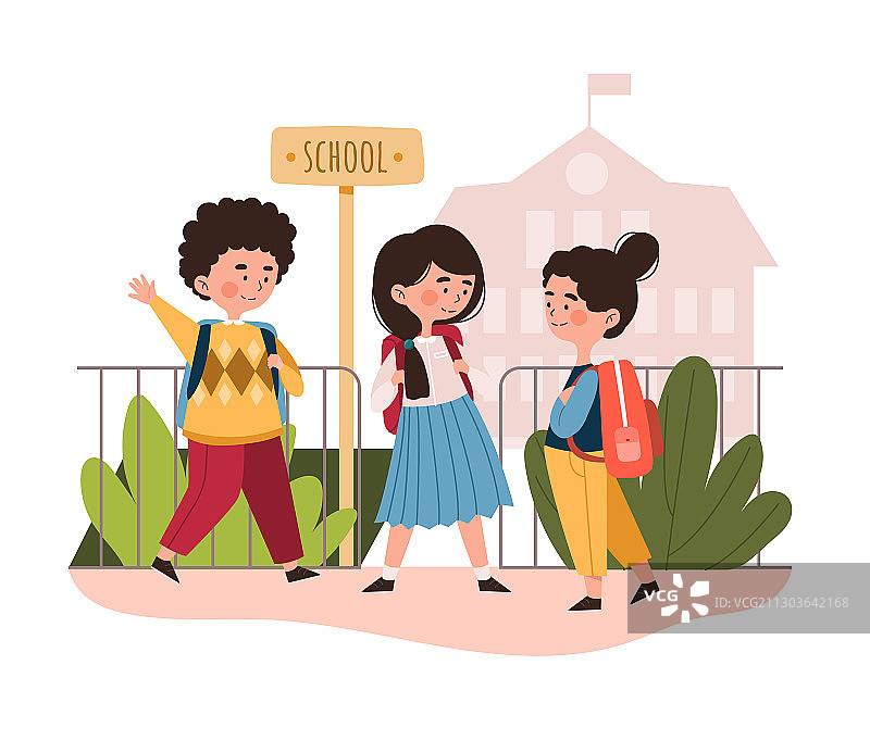 一群年轻的学生聚会图片素材