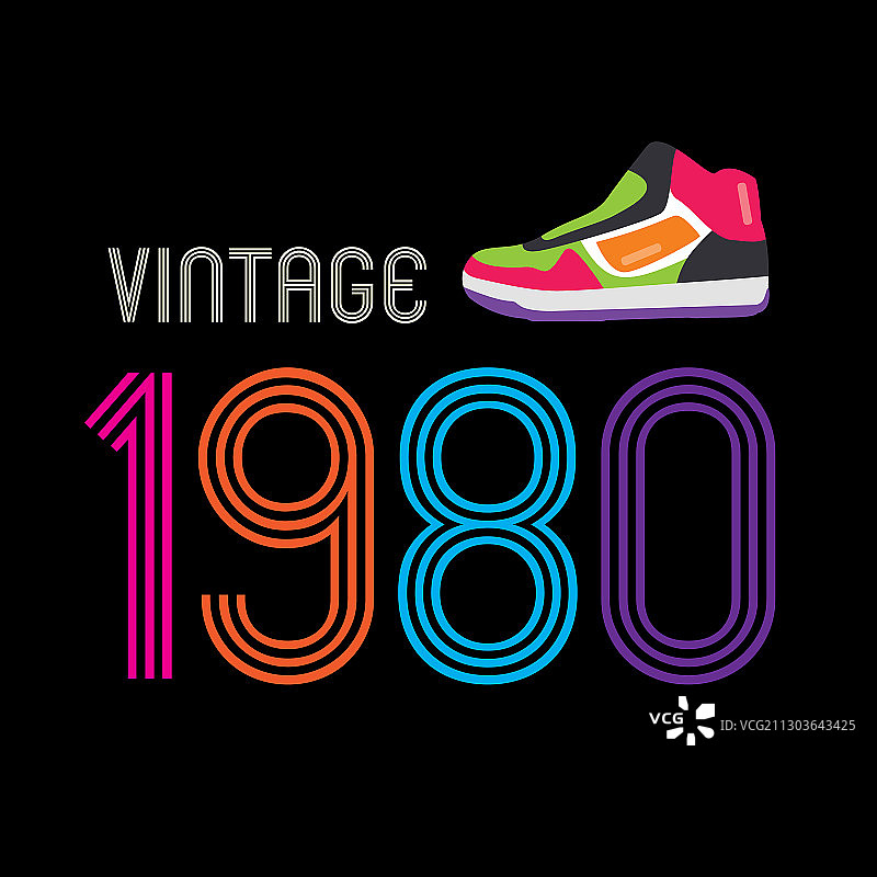 1980年复古背景设计图片素材