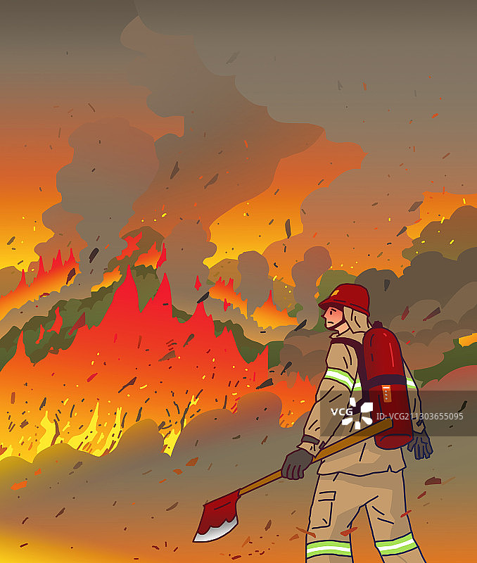 灾害安全教育插画图片素材