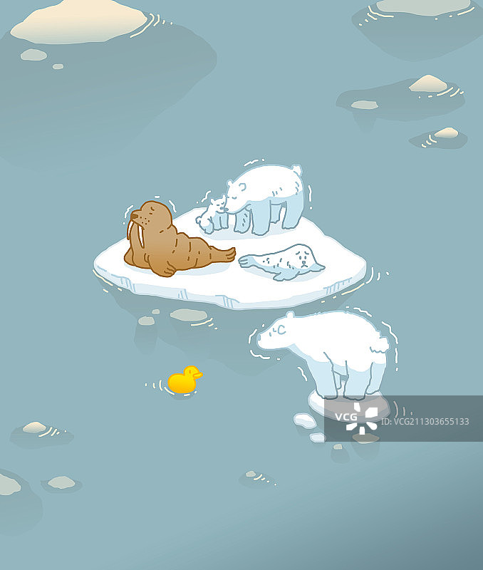 灾害安全教育插画图片素材