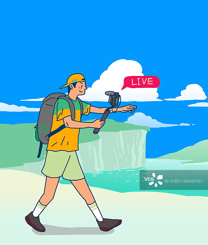 媒体广播设备视频拍摄插图图片素材