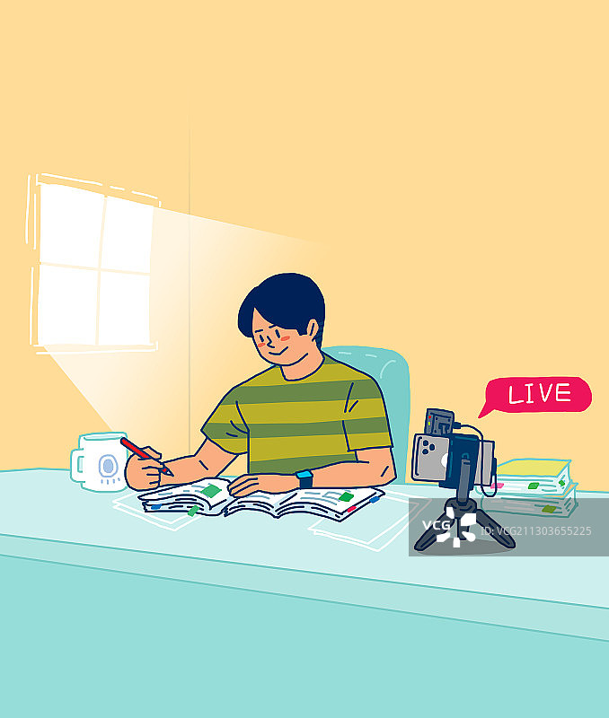 媒体广播设备视频拍摄插图图片素材