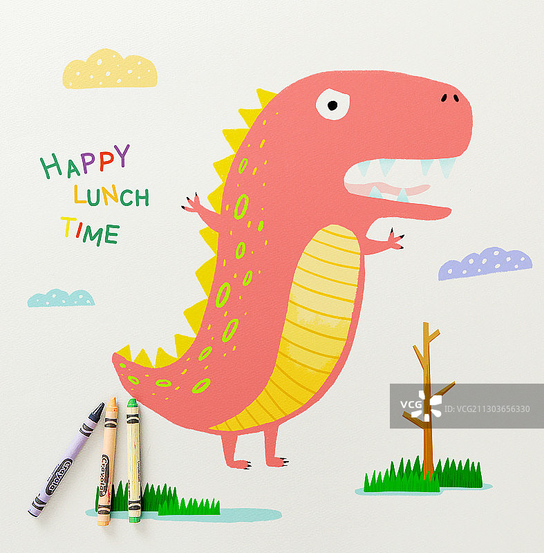 动物家庭主题插画：动物园儿童涂色游戏图片素材