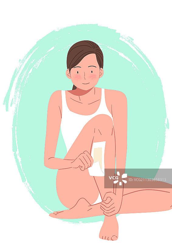 青春、美丽、健康生活、内在美、女性、润肤露、脱毛图片素材