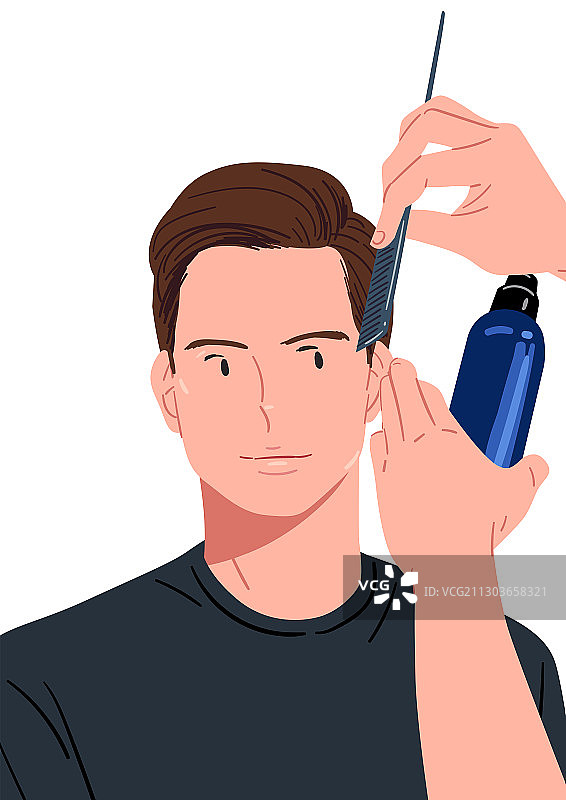 青年、美丽、健康生活、男人、都市美型男、头发、发型图片素材