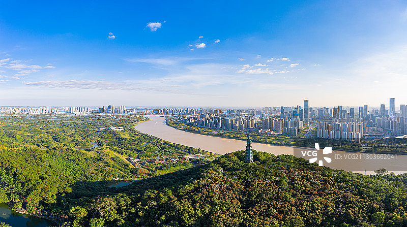 南宁良庆区航拍风光图片素材