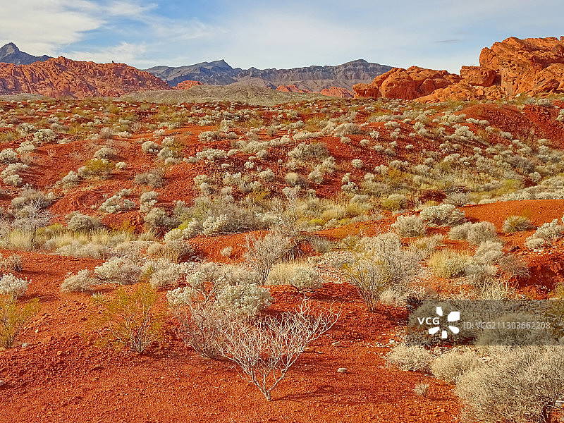 美国内华达州火焰谷公路的风景图片素材