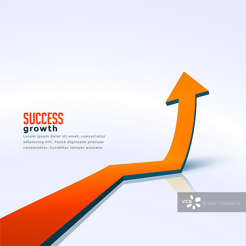 商业成功增长箭头向上移动图片素材
