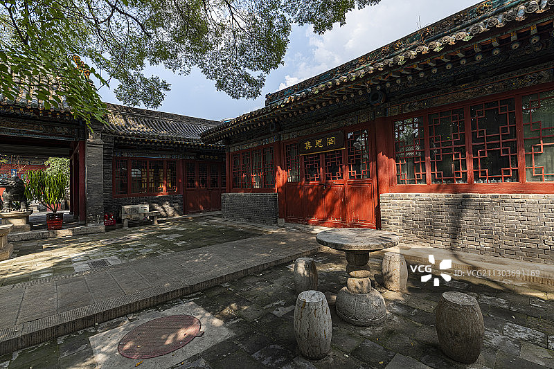 山西太原纯阳宫中国古建筑景观图片素材