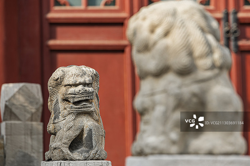 山西太原纯阳宫中国古建筑景观图片素材