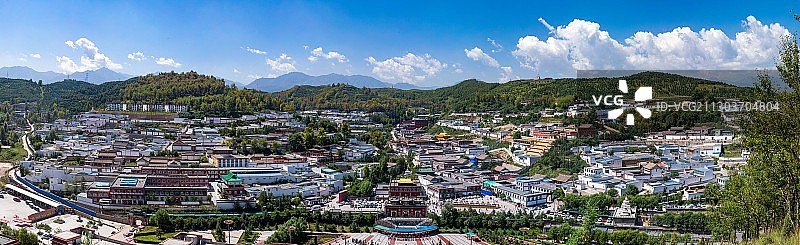 塔尔寺全景图片素材