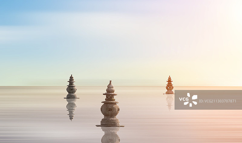 三潭梦境图片素材