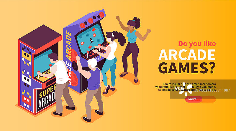 复古游戏机banner图片素材