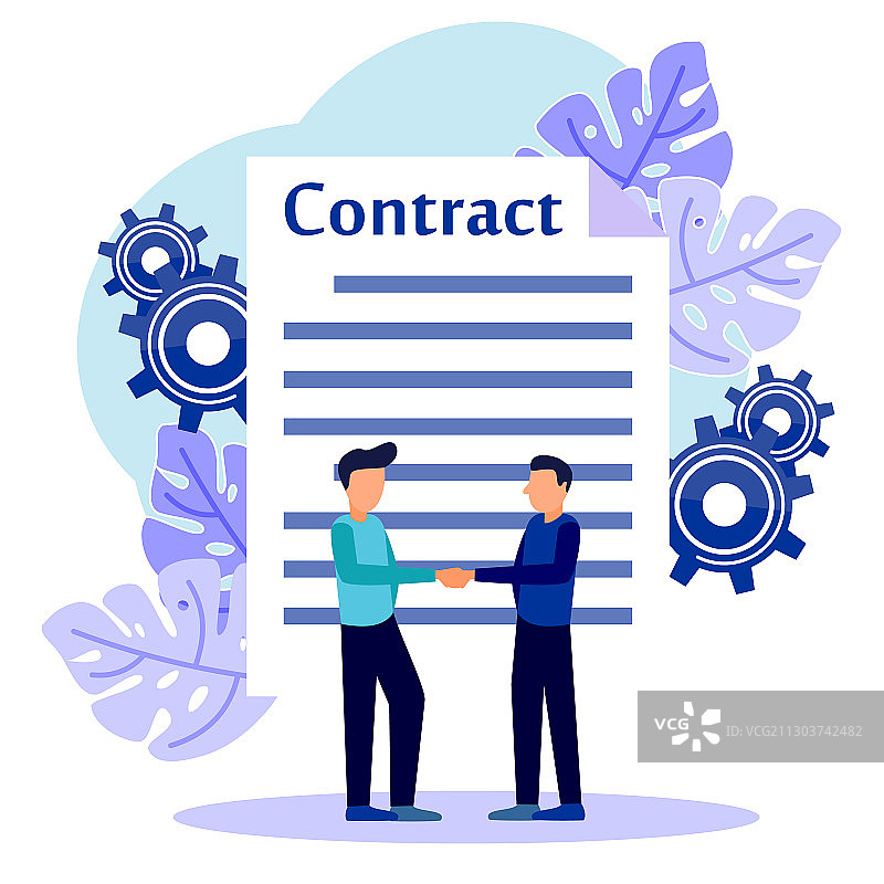 握手：合同达成，合作成功图片素材