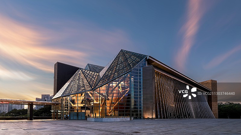 落霞飞舞音乐厅   广东深圳图片素材
