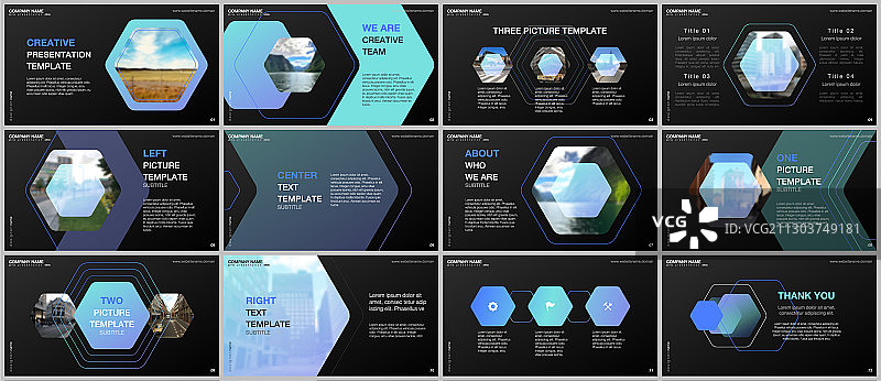 最小演示文稿设计作品集图片素材