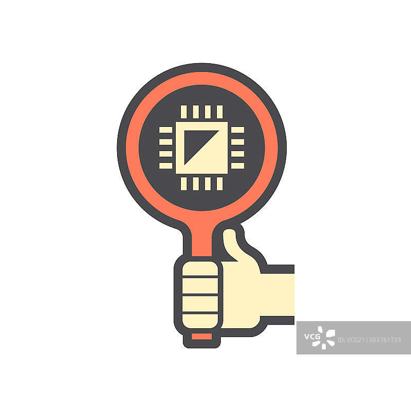 芯片测试图标图片素材