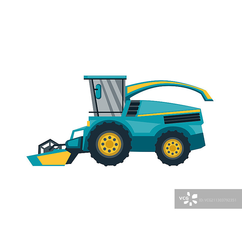 孤立的联合收割机图片素材