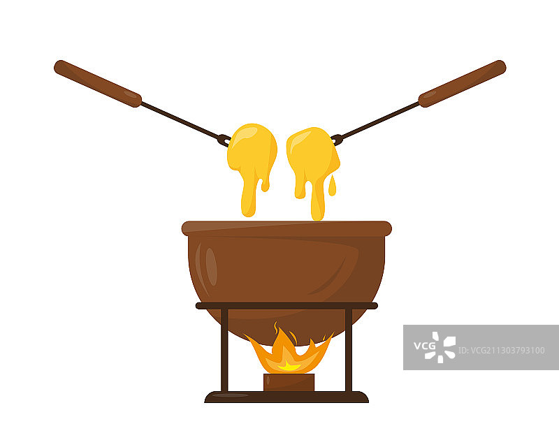 陶瓷碗奶酪火锅图片素材