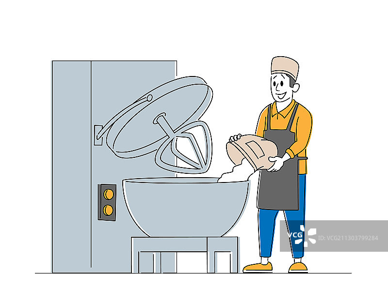 烘焙食品生产行业图片素材