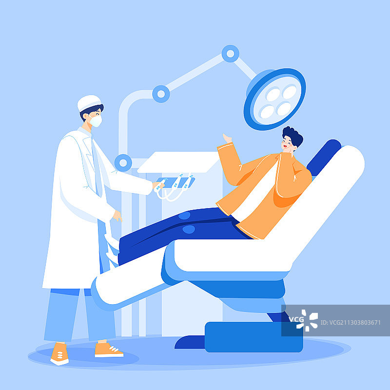 卡通口腔医疗世界爱牙日保护牙齿关注口腔健康洗牙医疗矢量插画图片素材