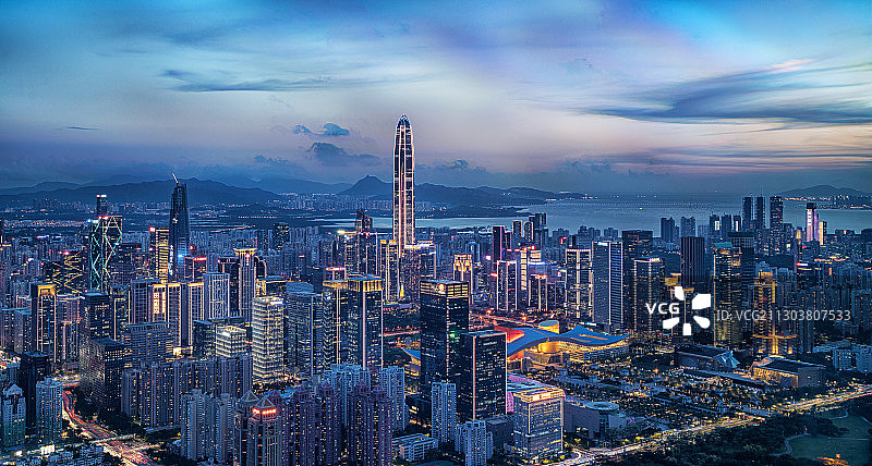 深圳城市夜景图片素材