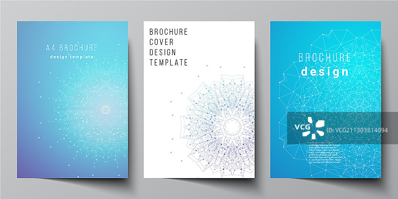 A4纸现代封面模型图片素材