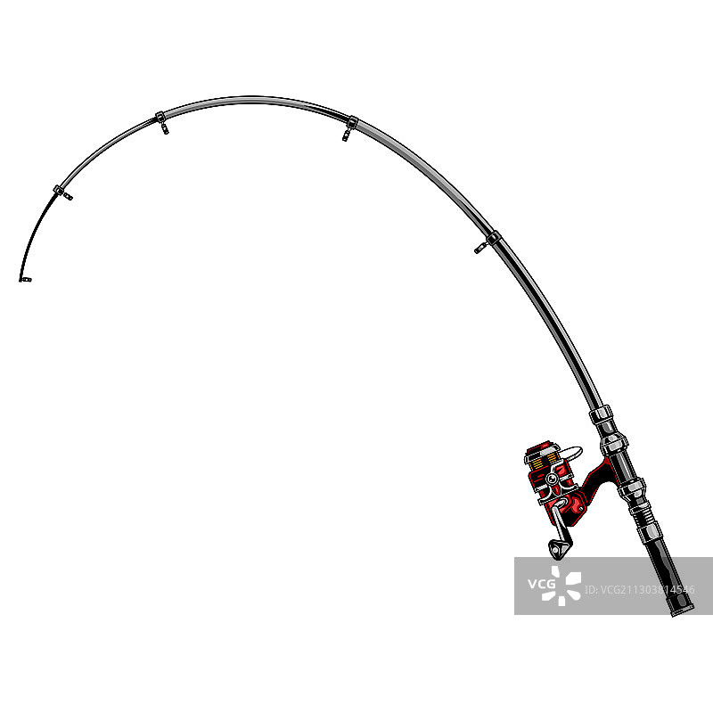 复古钓鱼竿图片素材