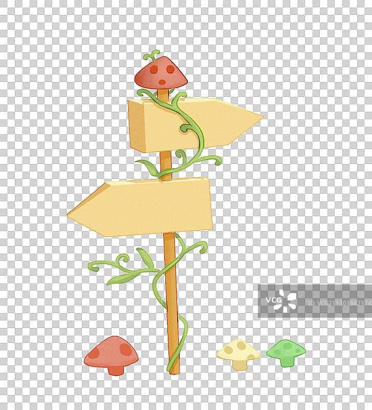 卡通路标图片素材