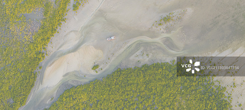 航拍北海金海湾红树林图片素材