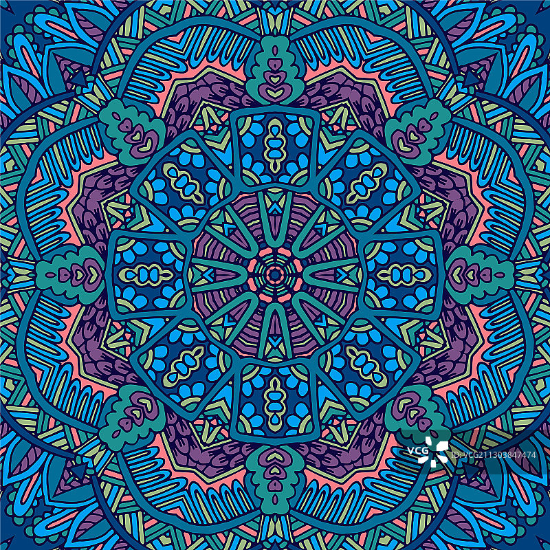 部落印度民族风无缝节日设计图片素材