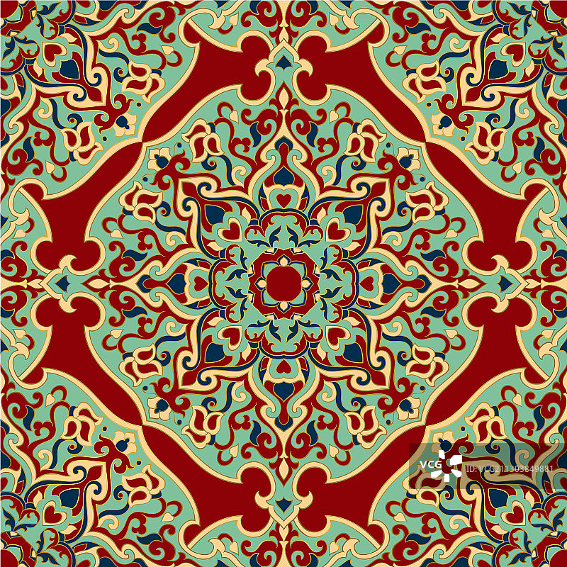 曼陀罗彩色图案装饰图片素材