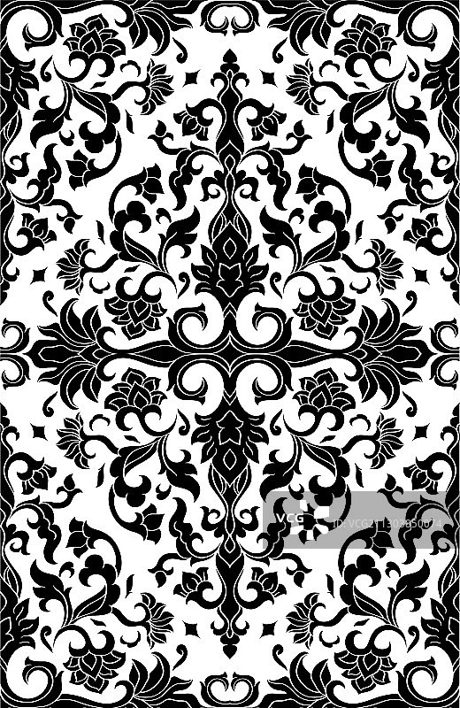 带圆形装饰的黑色图案图片素材