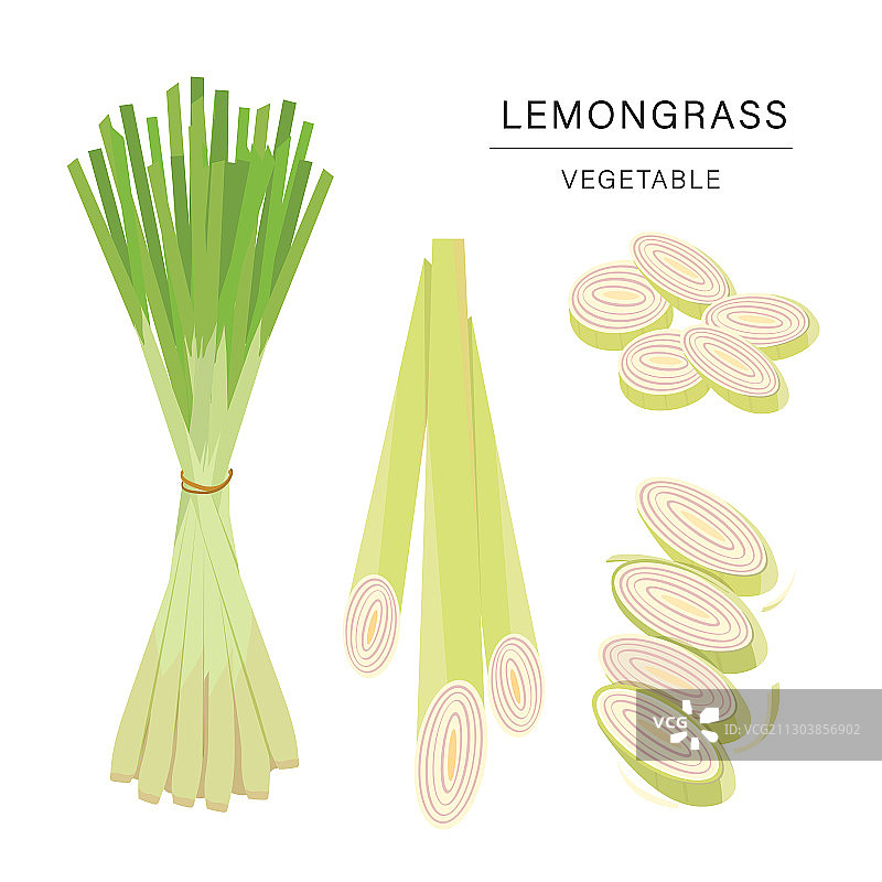 香茅蔬菜片健康食品图片素材