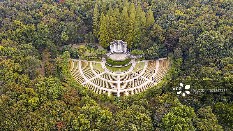 初秋的音乐台，江苏南京图片素材