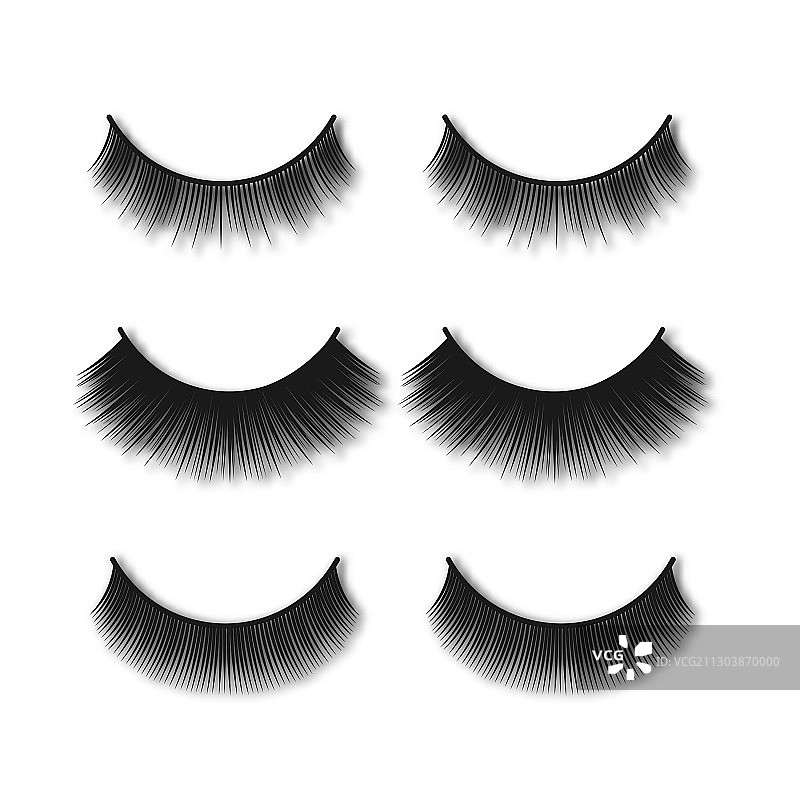 逼真长款假睫毛图片素材