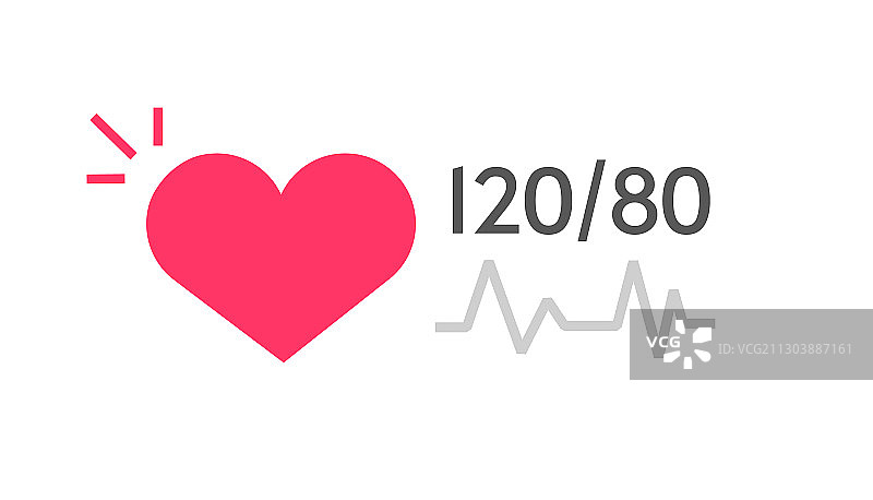 具有心跳的健康心脏图标图片素材