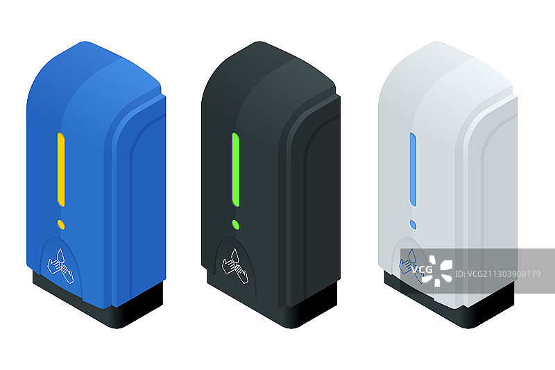 2.5D自动酒精洗手液图片素材