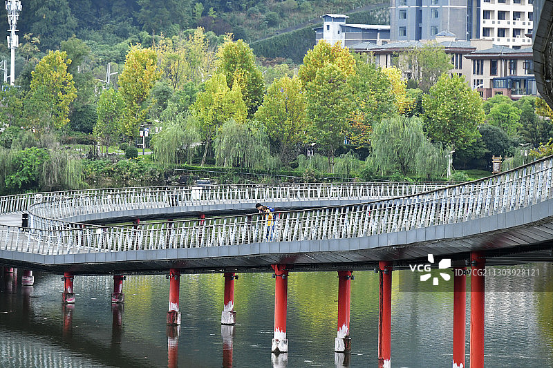 贵州遵义天鹅湖风景如画图片素材