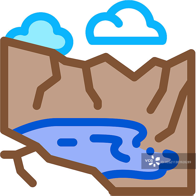 岩石外倾图标轮廓图片素材