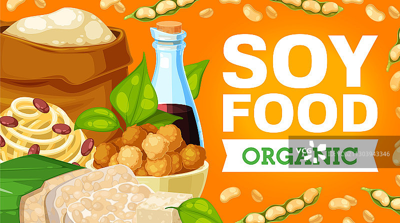 大豆制品和大豆食品图片素材