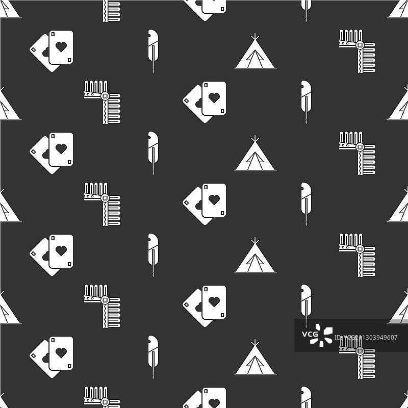 印度圆锥帐篷或印第安头饰图片素材