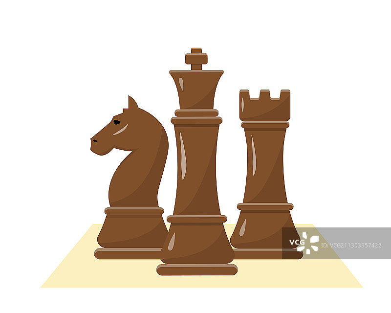 黑色国王车和马合集图片素材