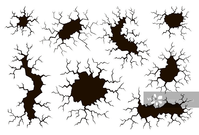 裂缝墙壁纹理地面孔洞图片素材