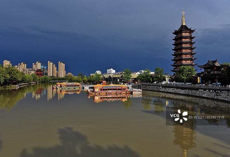 江苏省淮安市里运河文化长廊图片素材