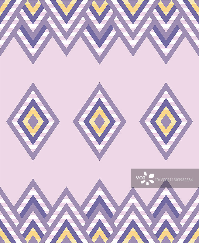 美洲原住民菱形无缝图案图片素材